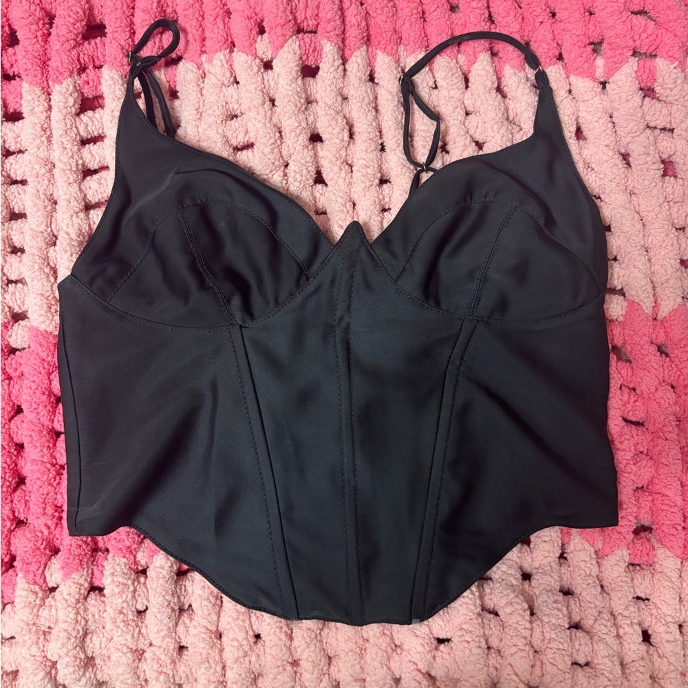 Urban Outfitters Black Corset Top Size M